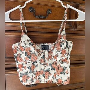 Floral Bustier Crop Too